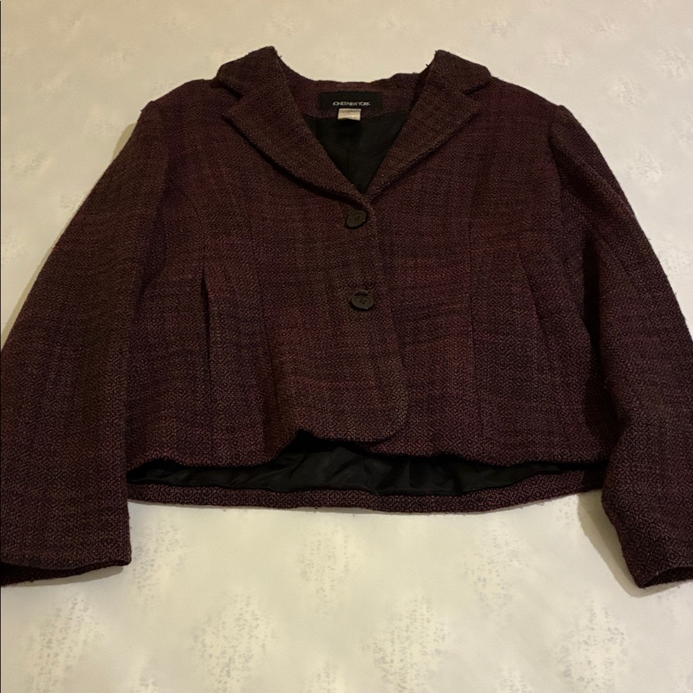 Coldwater Creek Dark Burgundy Blazer